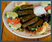 Veggie Dolma - Stuffed grape leaves